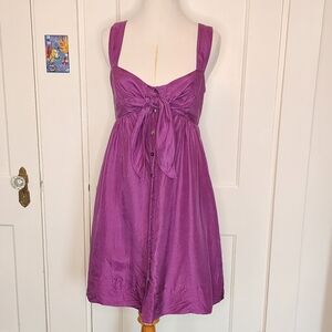 Elie Tahari Purple Silk Dress